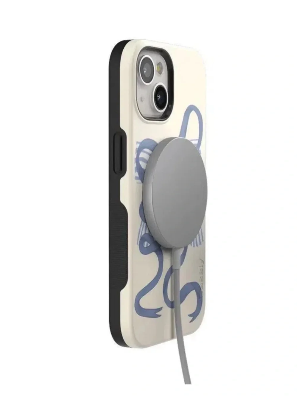 Casely Heartstrings Blue Bow Case-iPhone 15 Plus
